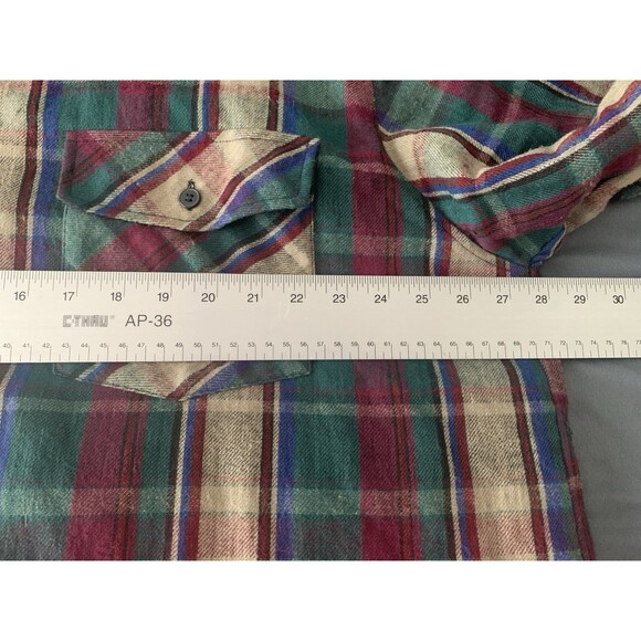 Deer Creek Mens Flannel Shirt Jacket Quilt Lined Plaid Size XL Work Shirt - Picture 12 of 14